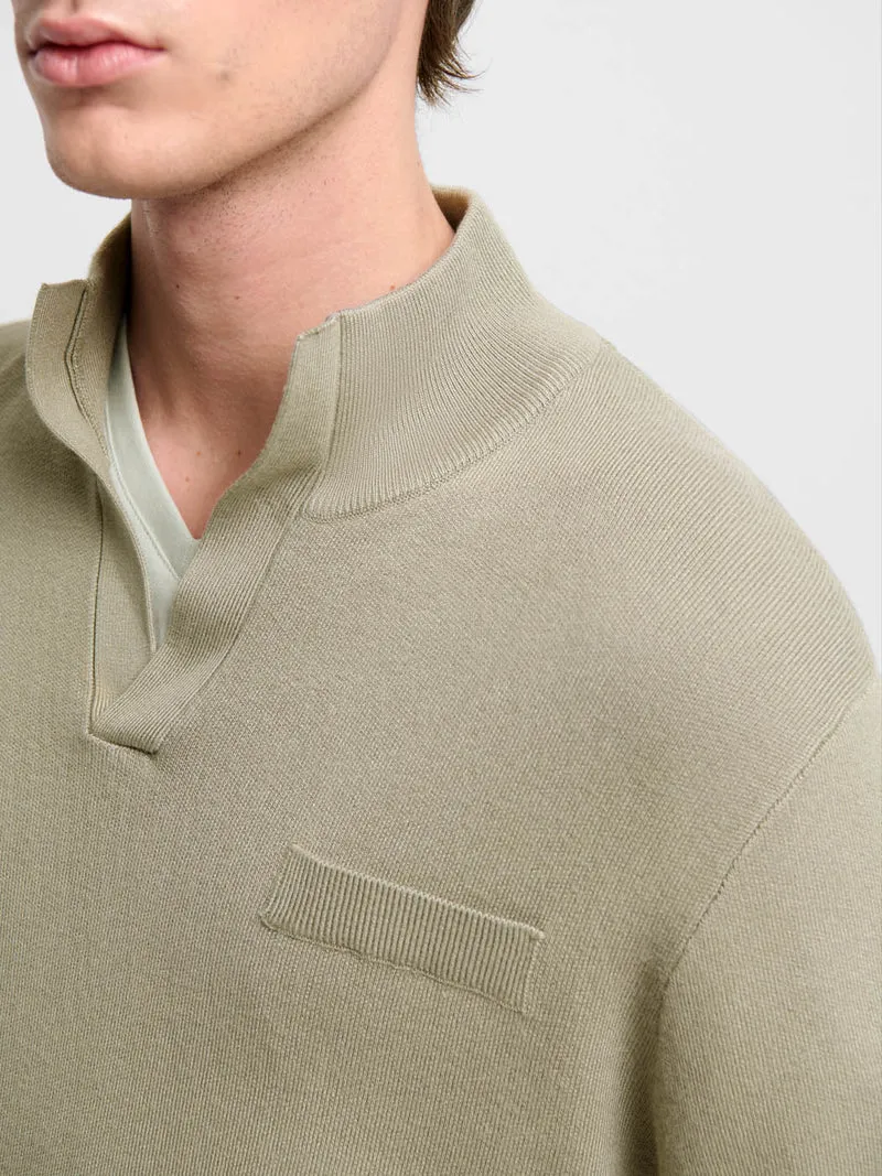 Pull col montant viscose certifiée