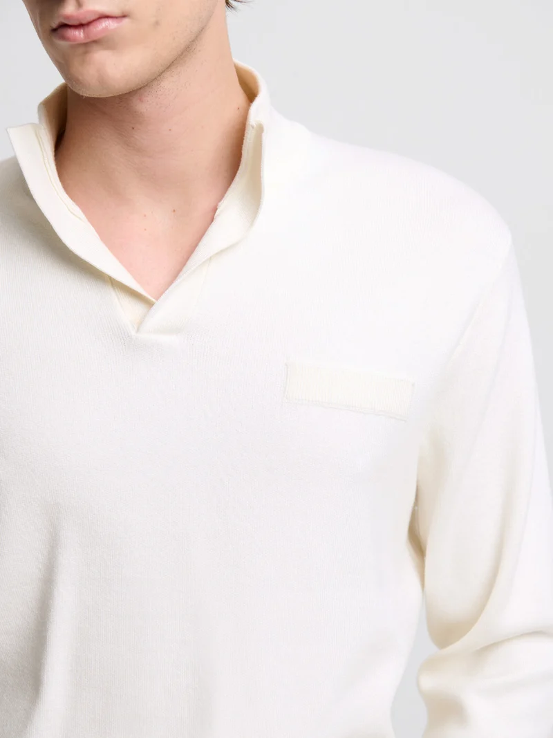Pull col montant viscose certifiée
