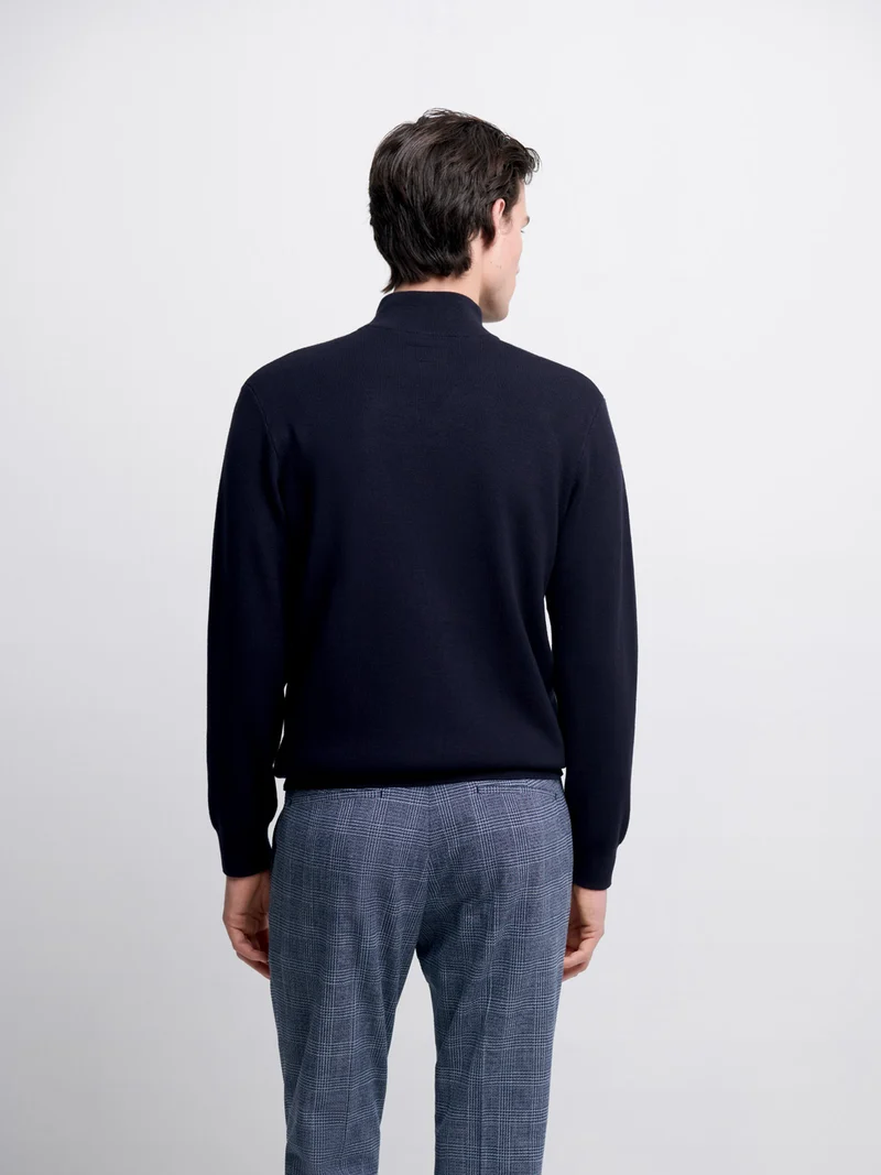 Pull col montant viscose certifiée