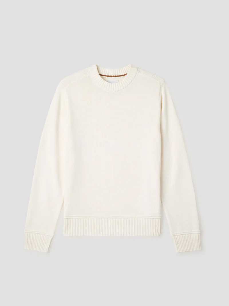 Pull col rond en coton bio