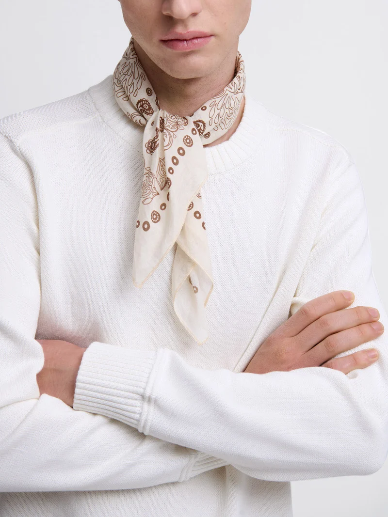 Pull col rond en coton bio