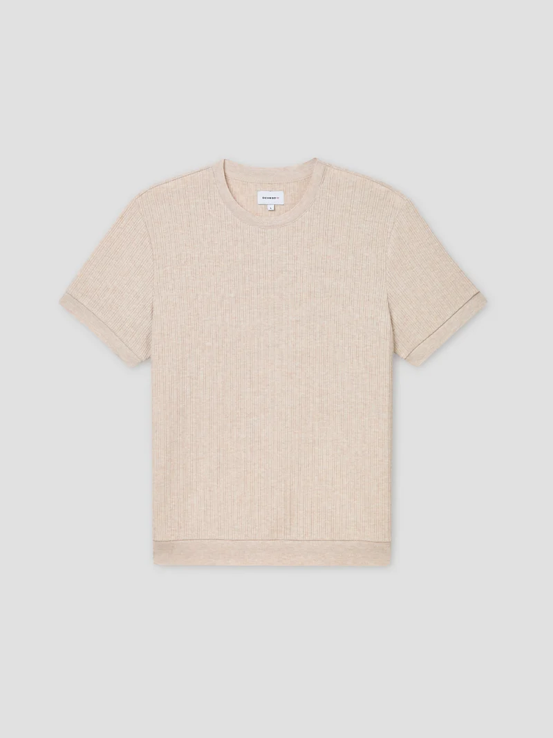T-shirt col rond chiné