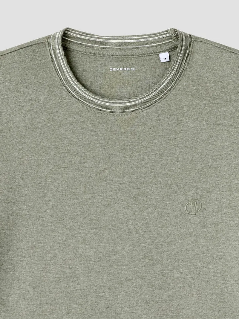 T-shirt col rond chiné