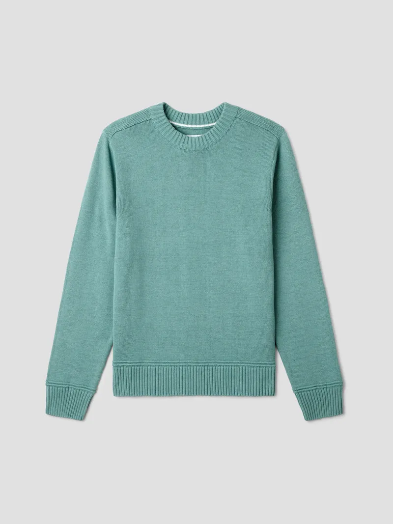 Pull col rond en coton bio