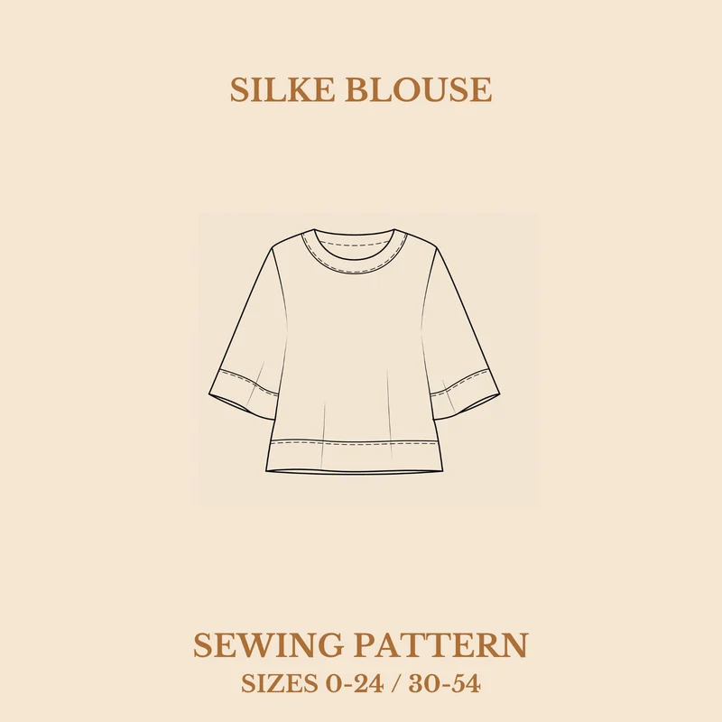 Patron de couture PDF | Blouse Silke | Wardrobe by Me