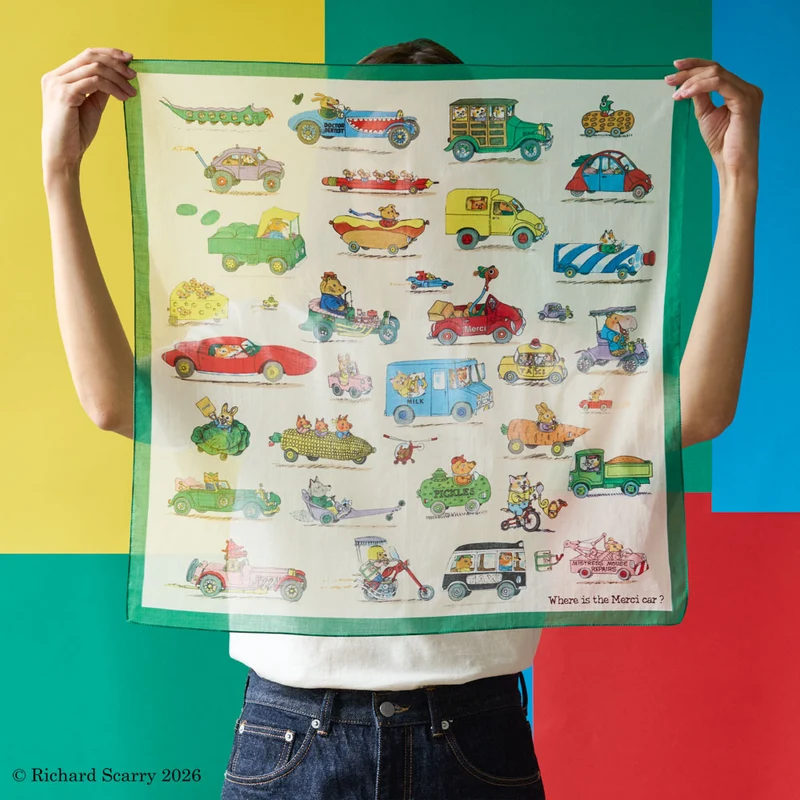 Merci x Richard Scarry - Bandana - Cars