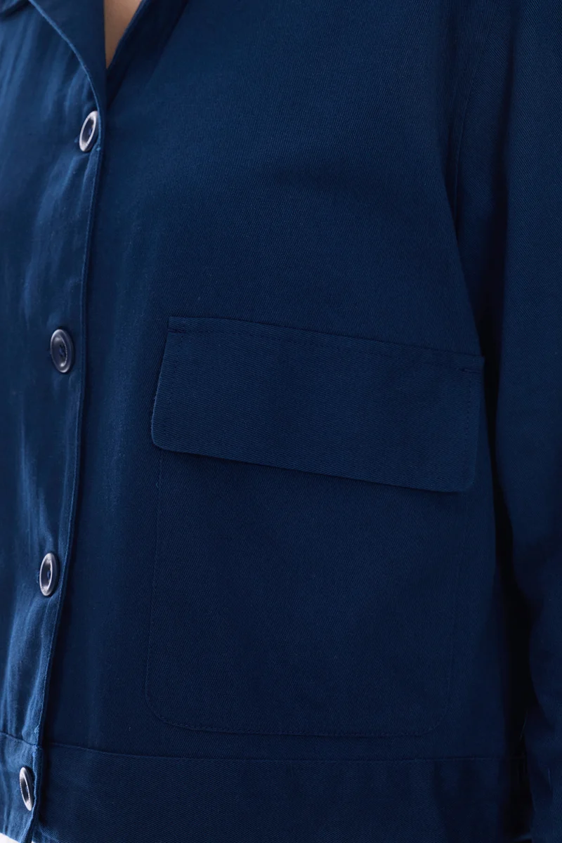 Salel|100% Cotton Utility Shacket