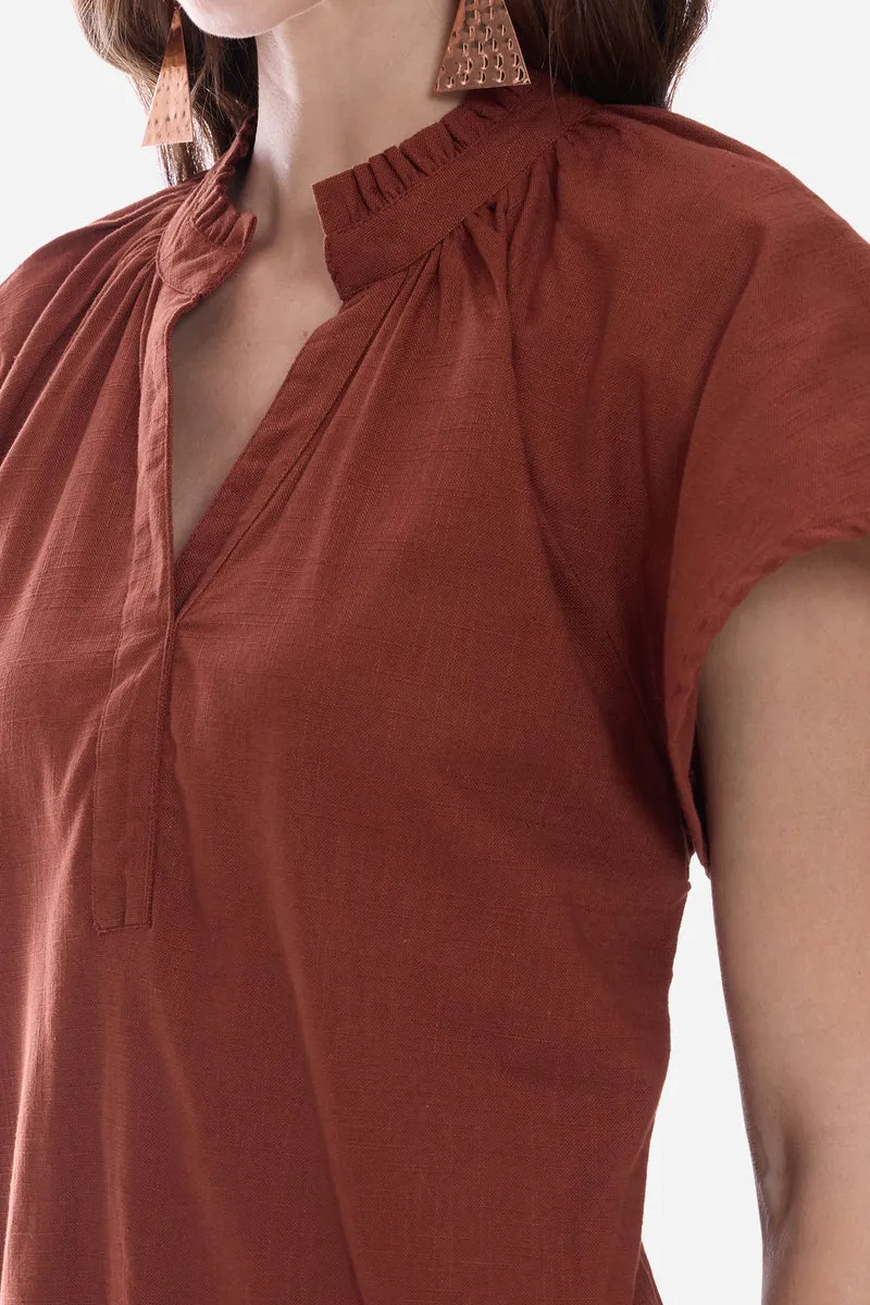 Rovy|100% Cotton Butterfly Sleeve Mini