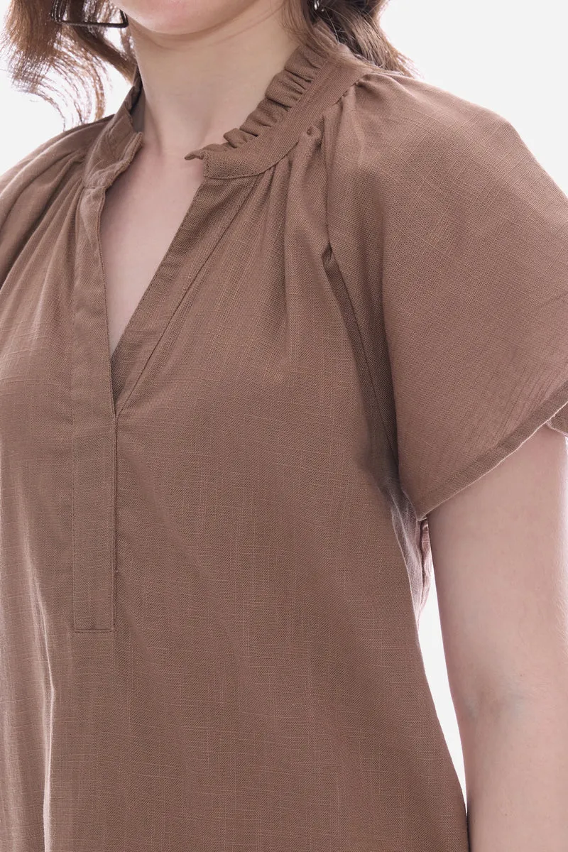 Sadia|100% Cotton Butterfly Sleeve Mini