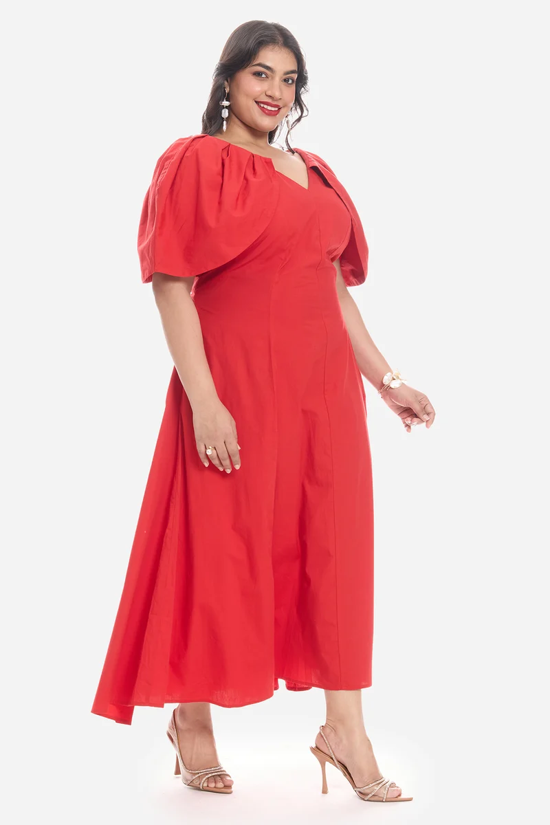 Admen|Cotton Off-Shoulder Gown
