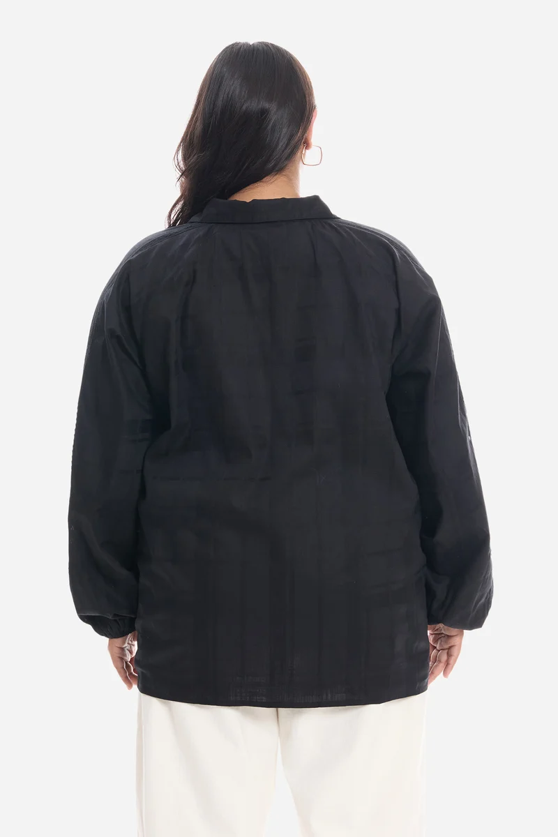 Sotis|Cotton Lace Embellished Shirt