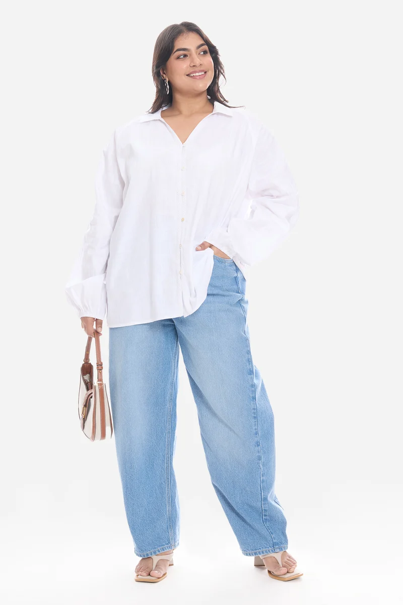 Sotia|Cotton Lace Embellished Shirt