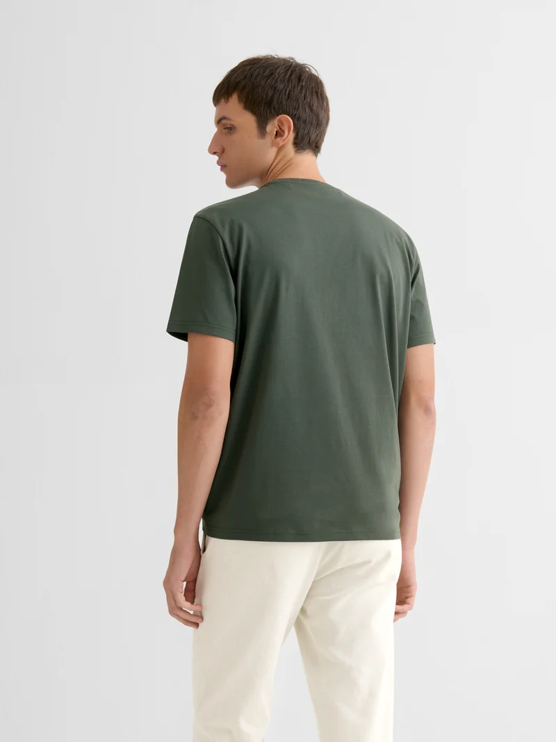T-shirt col rond en coton Supima®