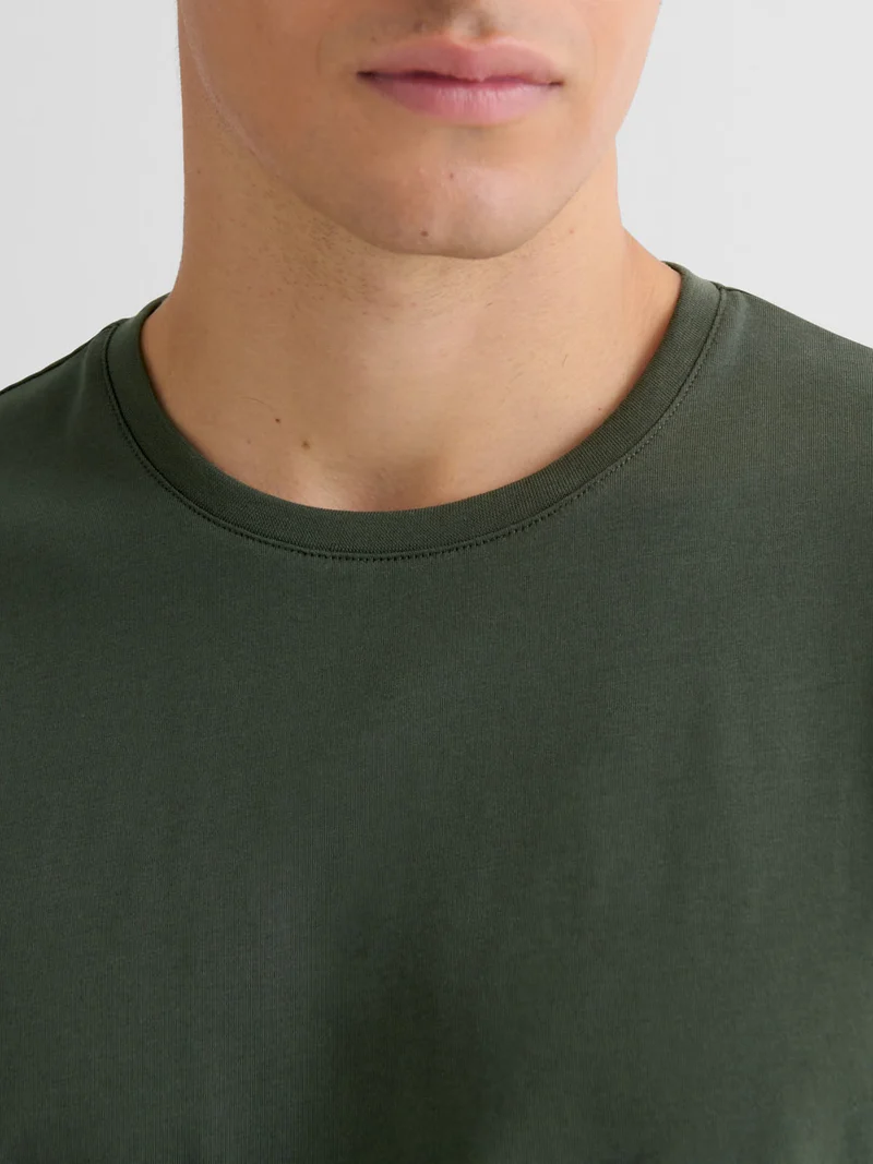 T-shirt col rond en coton Supima®