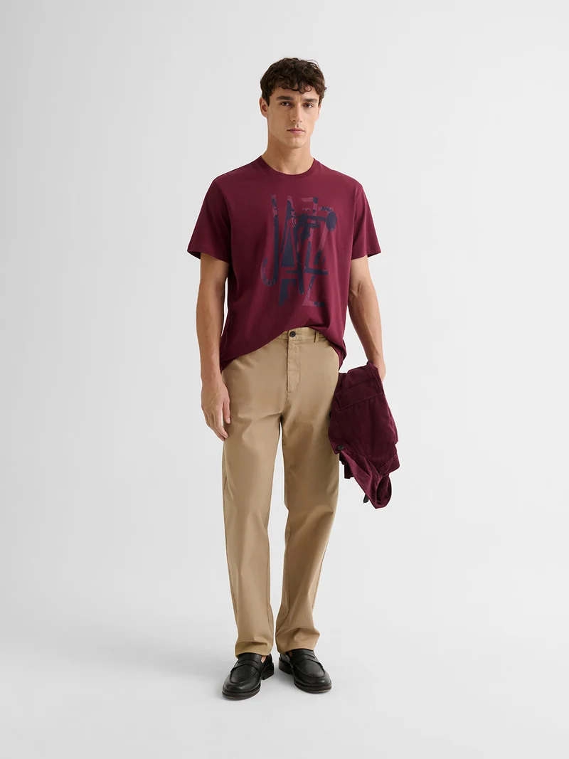 T-shirt col rond en coton