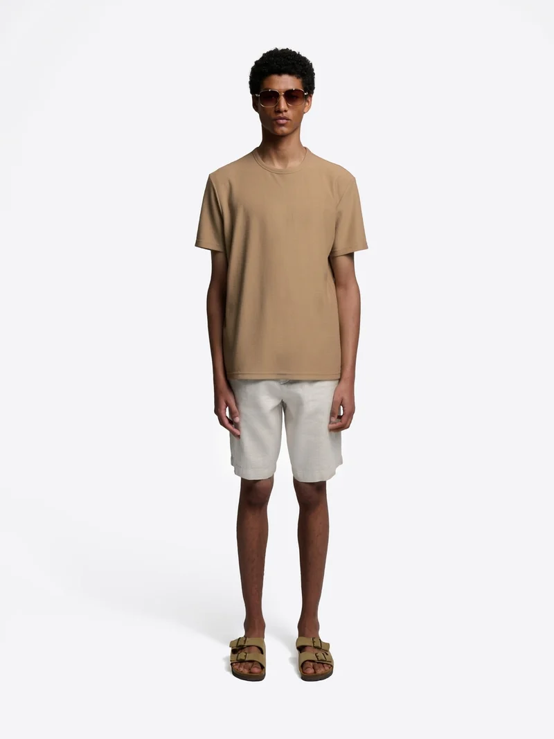 T-shirt col rond en coton