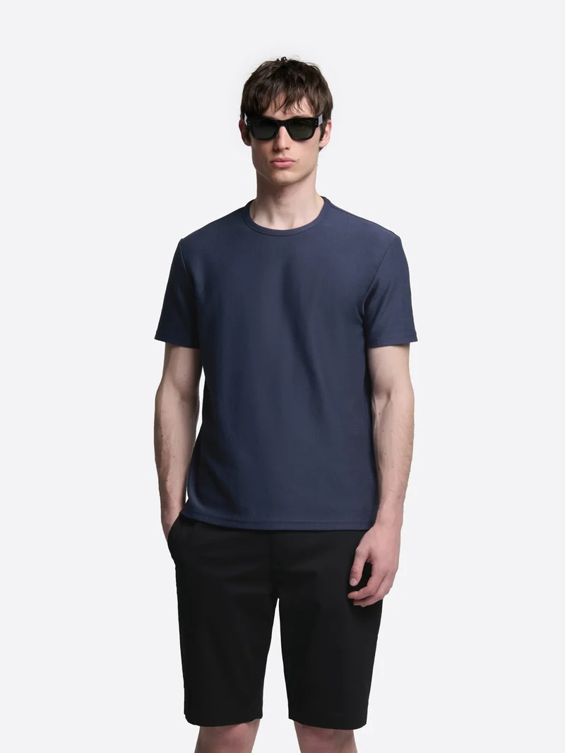 T-shirt col rond en coton