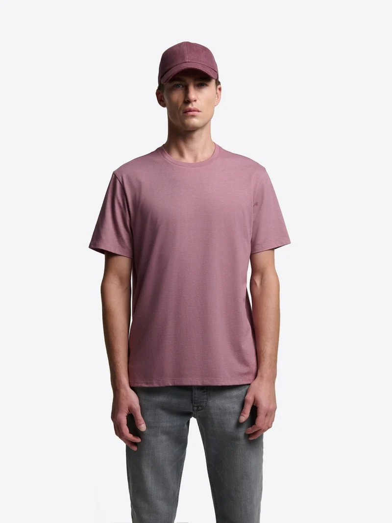 T-shirt col rond mélange coton Supima®