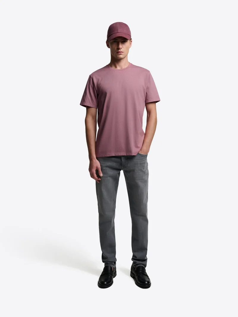 T-shirt col rond mélange coton Supima®