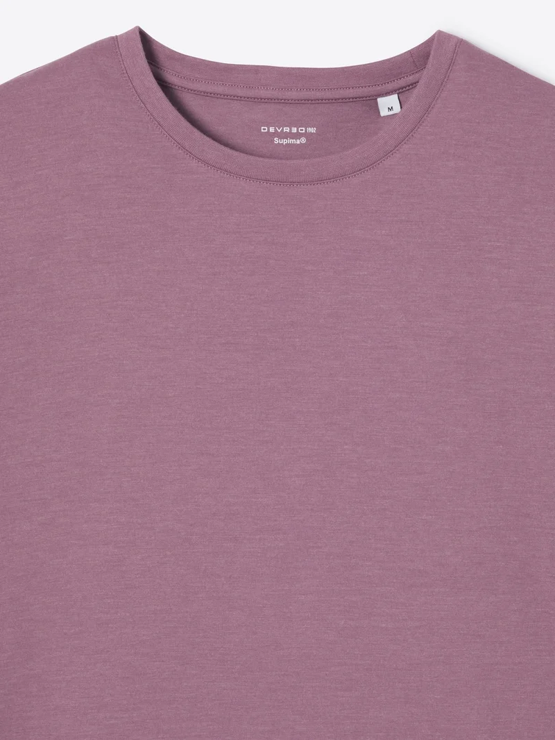 T-shirt col rond mélange coton Supima®