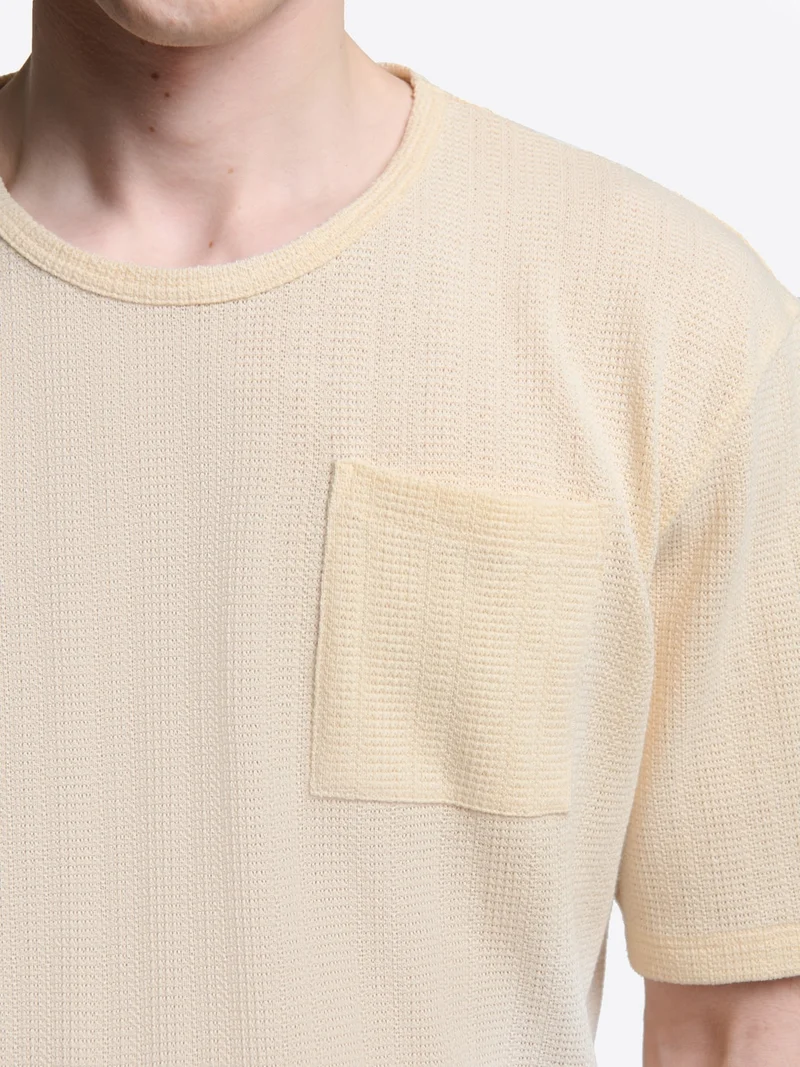 T-shirt col rond en coton