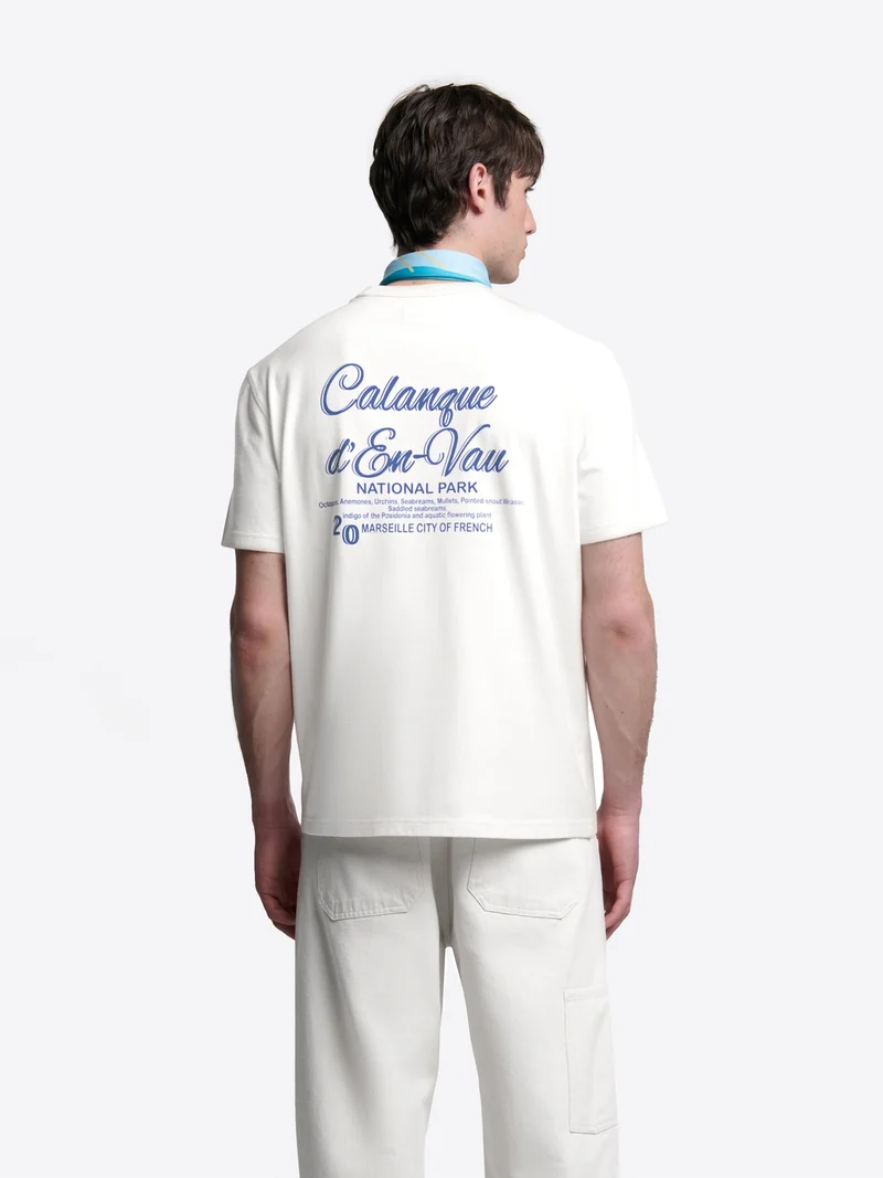 T-shirt col rond broderie - L'atelier