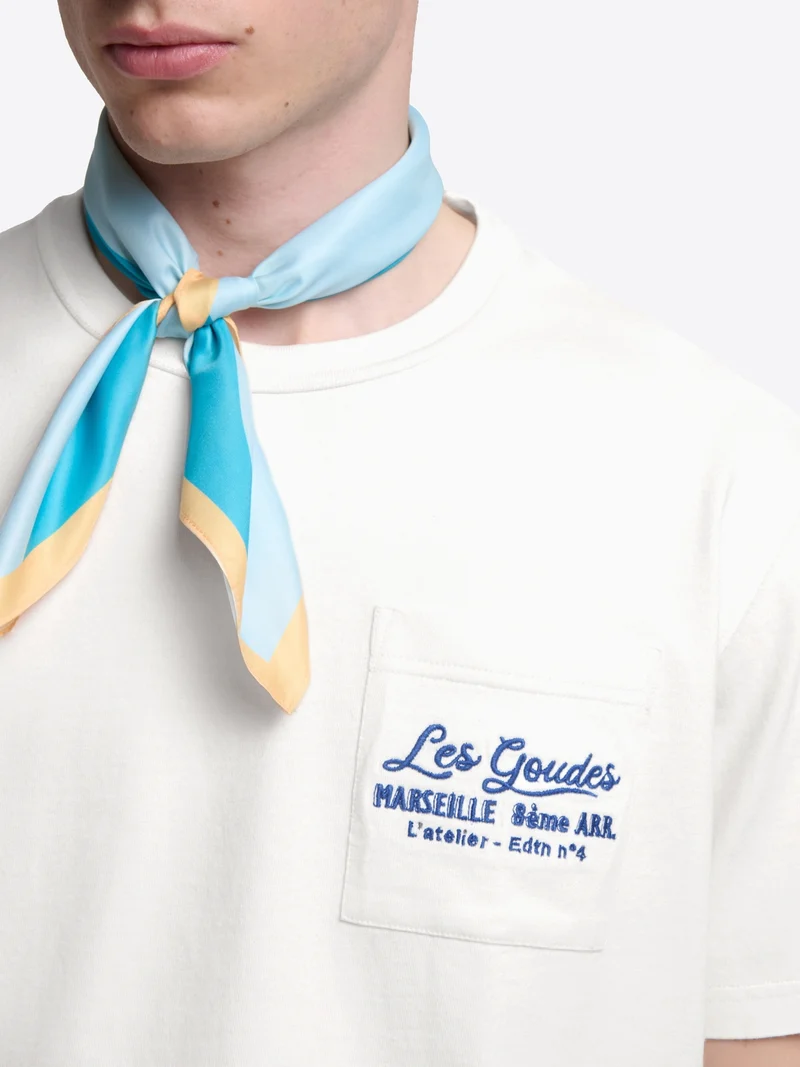 T-shirt col rond broderie - L'atelier