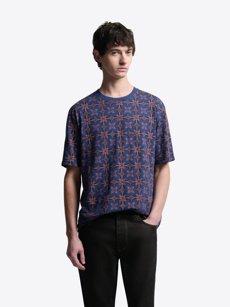 T-shirt col rond en coton