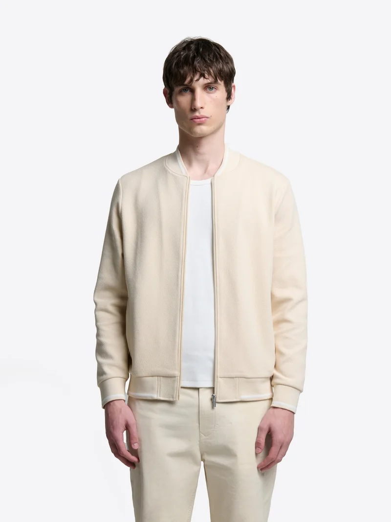 Veste légère col teddy