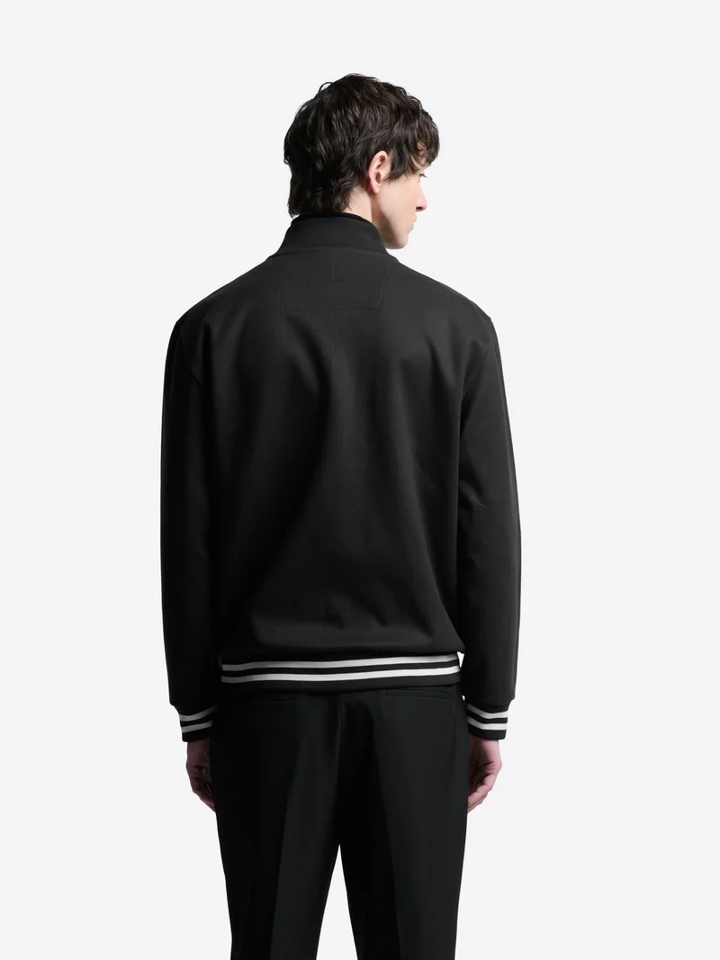 Veste légère col polo zippé