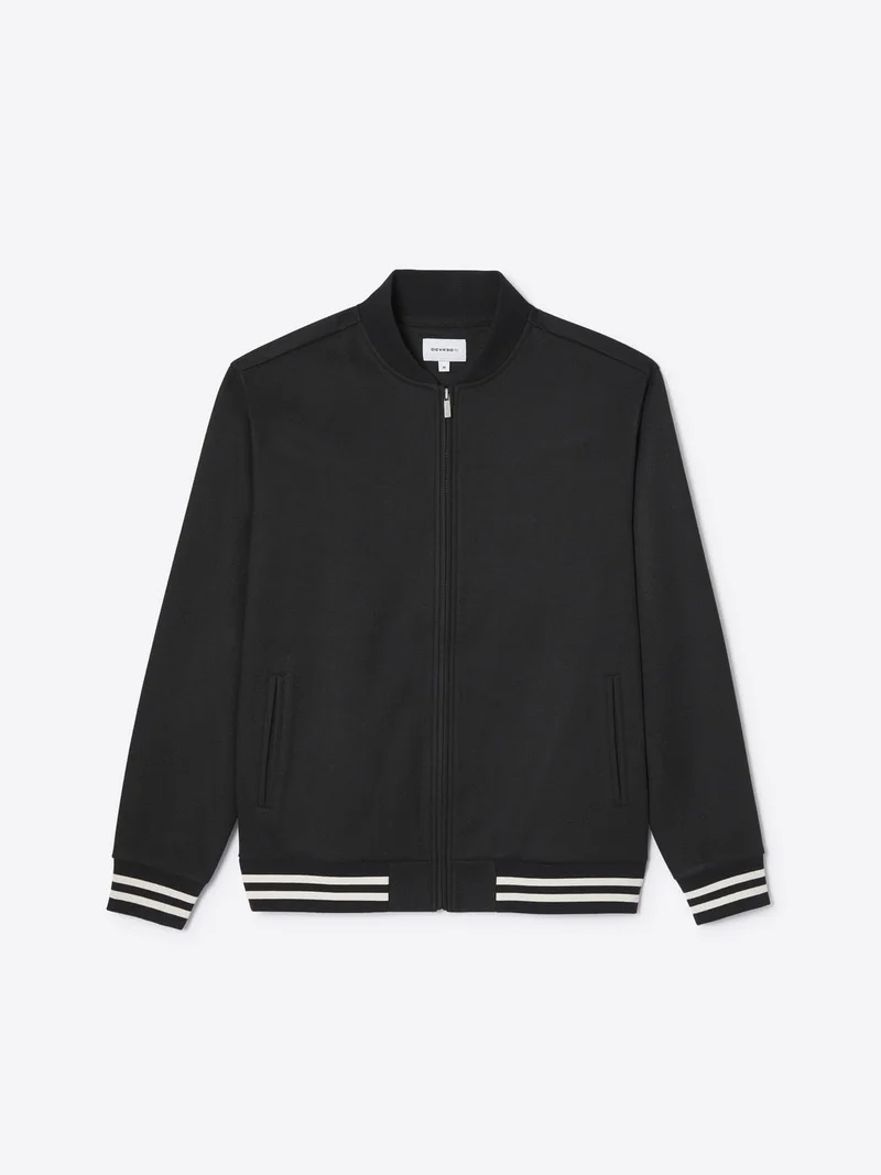 Veste légère col polo zippé