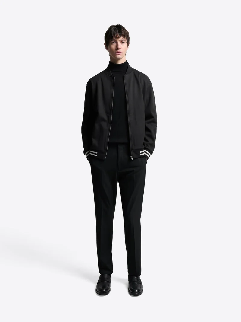 Veste légère col polo zippé