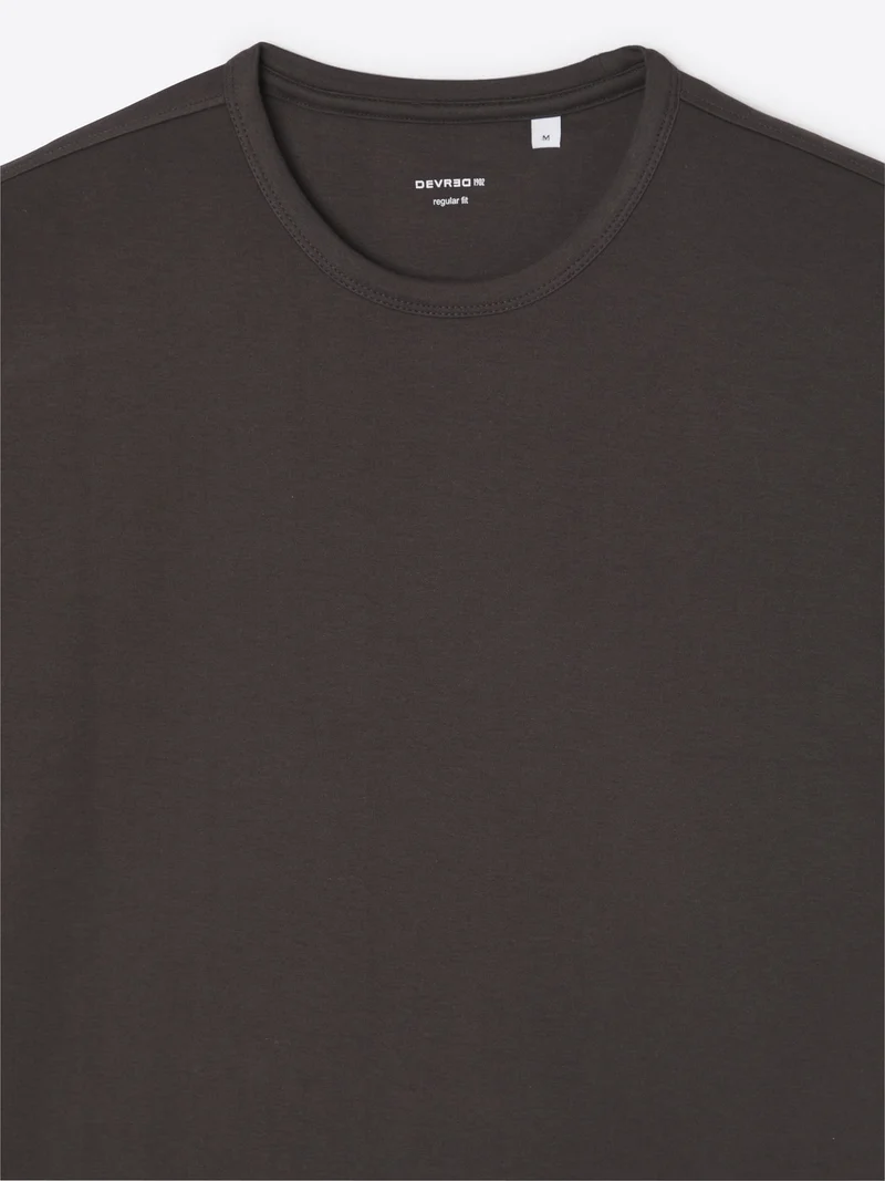 T-shirt col rond en coton
