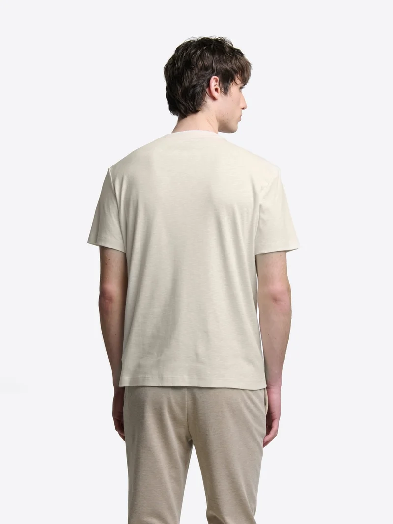 T-shirt col rond en coton