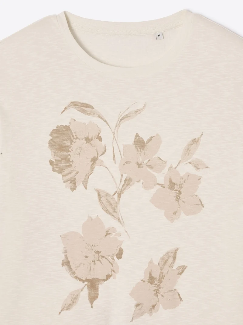 T-shirt col rond en coton