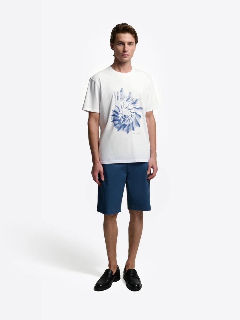 T-shirt col rond en coton