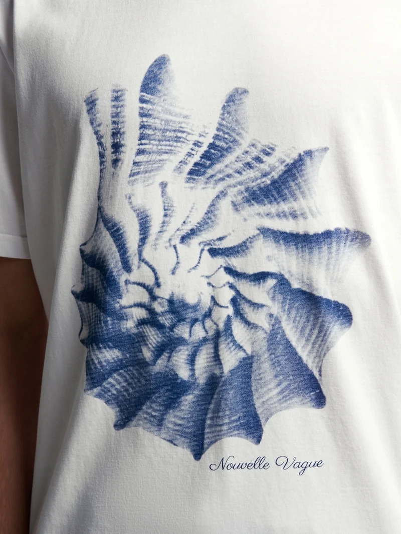 T-shirt col rond en coton