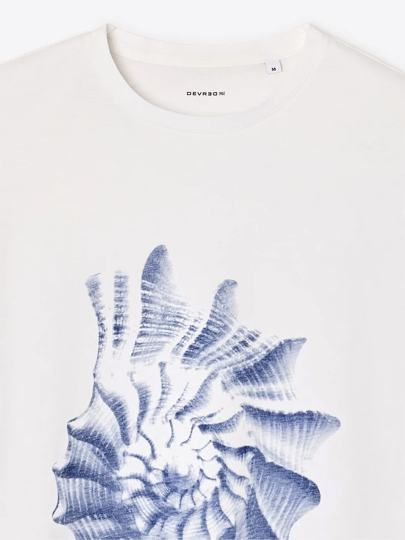 T-shirt col rond en coton