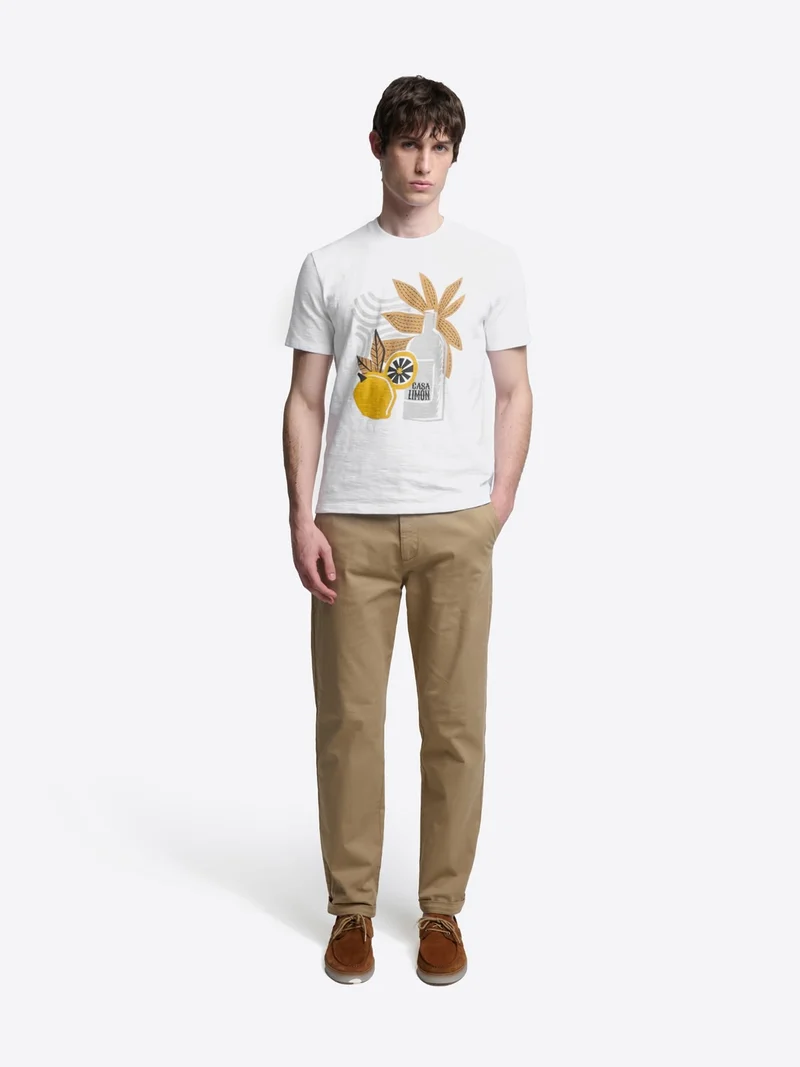 T-shirt col rond en coton