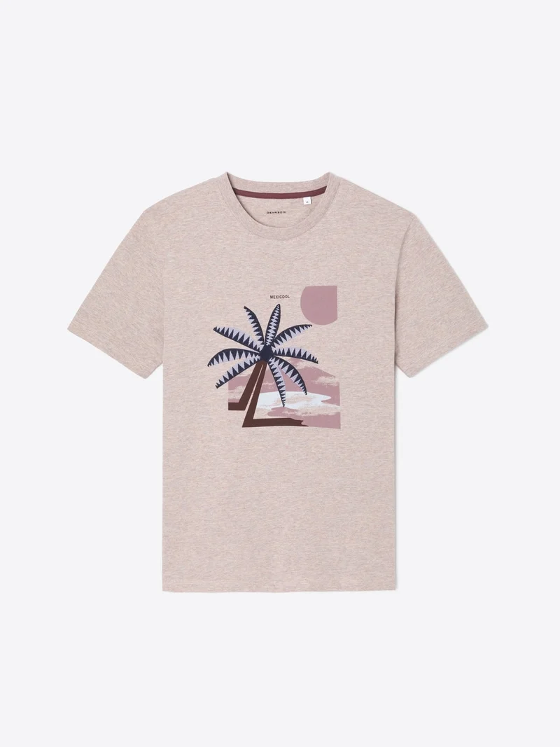 T-shirt col rond en coton