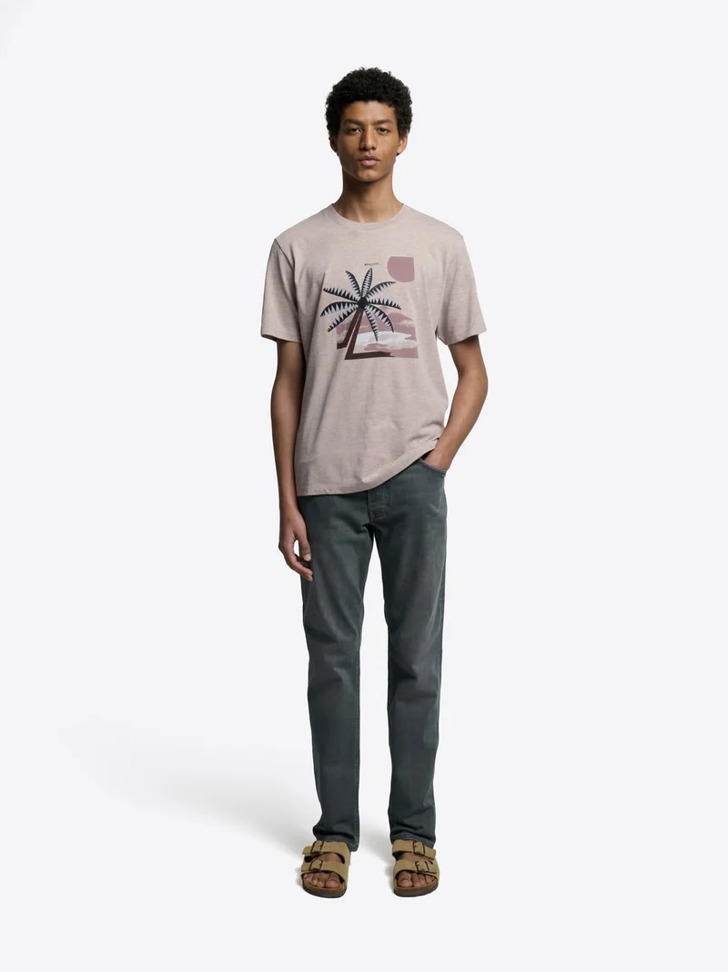 T-shirt col rond en coton