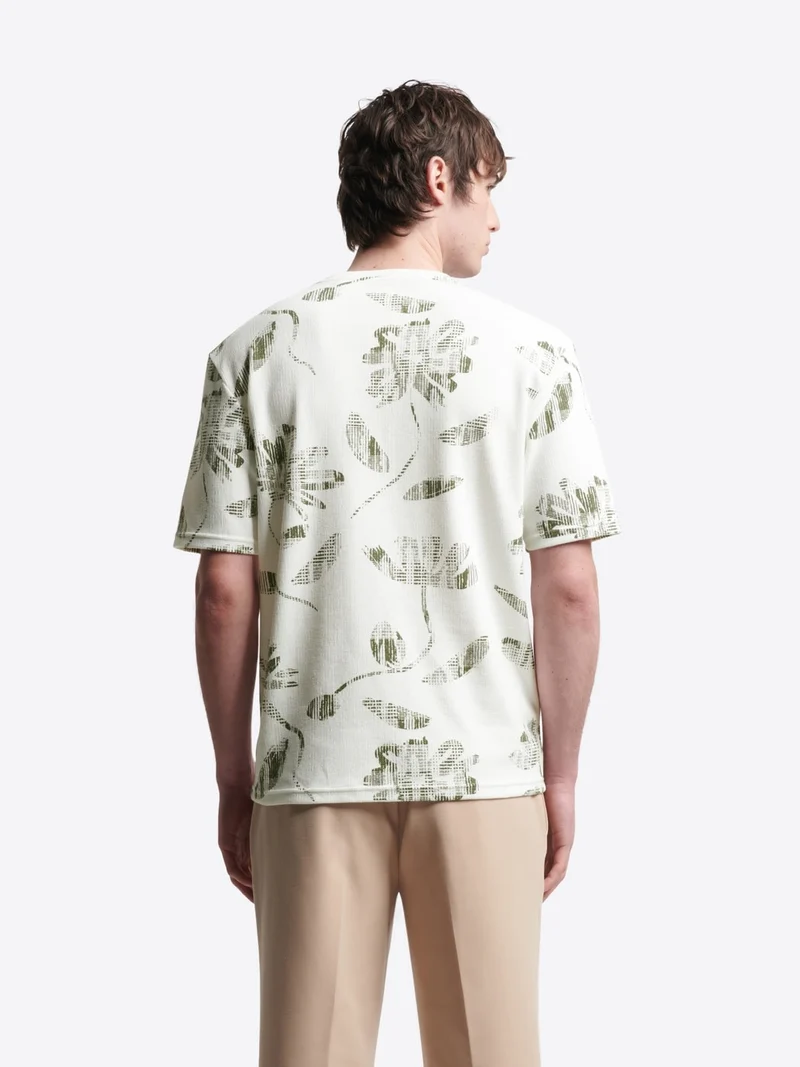 T-shirt col rond en coton