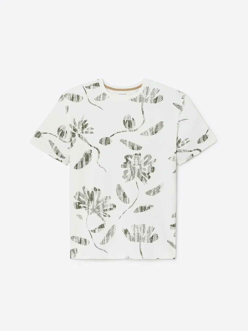 T-shirt col rond en coton