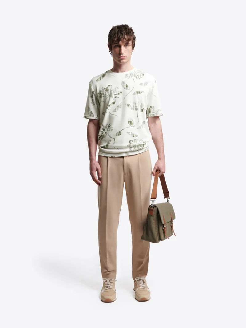 T-shirt col rond en coton