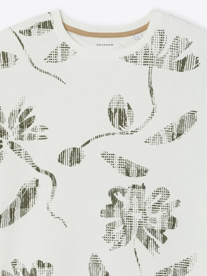 T-shirt col rond en coton