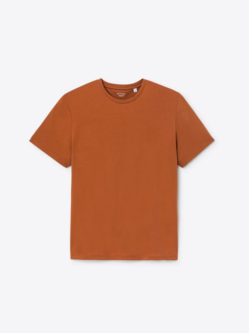T-shirt col rond en coton Supima®