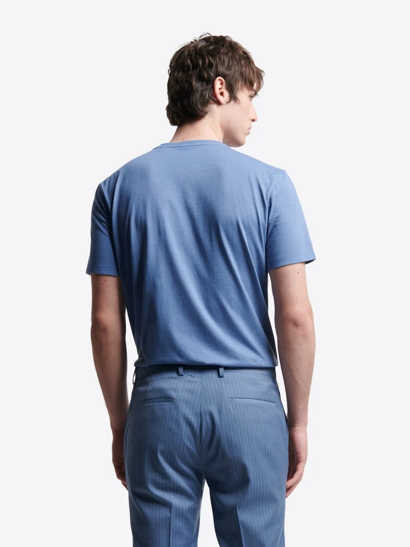 T-shirt col rond mélange coton Supima®