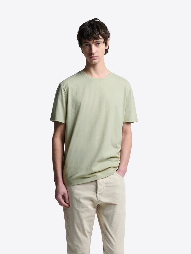 T-shirt col rond mélange coton Supima®