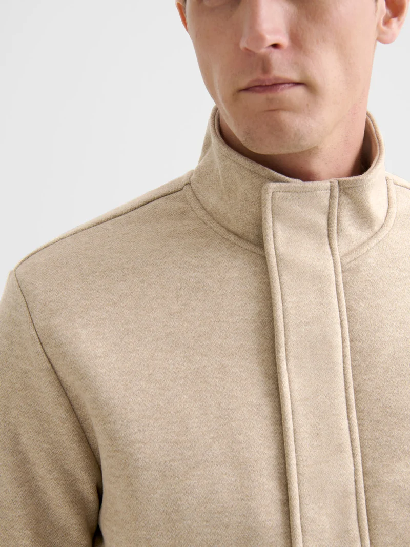 Sweat col montant chiné
