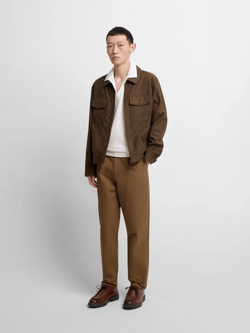 Polo col ouvert en jacquard